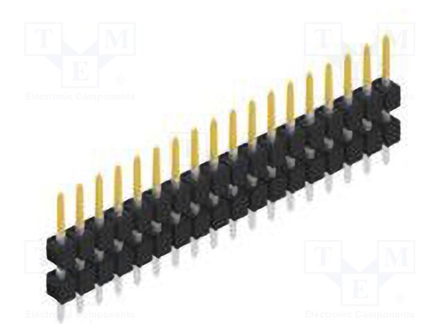 Connector: pin strips; pin header; male; PIN: 18; 2.54mm; THT; 1x18