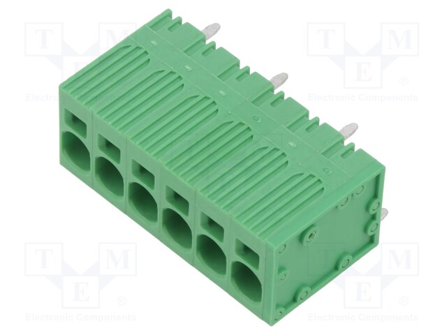 PCB terminal block; Contacts ph: 7.5mm; ways: 6; straight; on PCBs