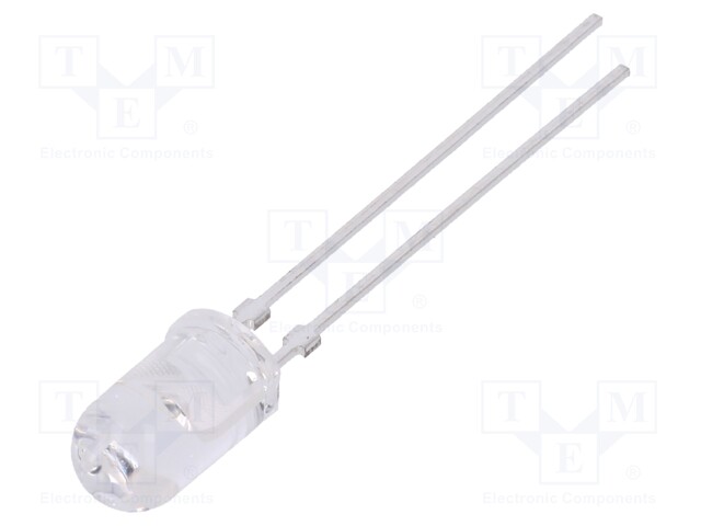 IR transmitter; 5mm; 850nm; transparent; 90mW; 18°; THT; 100mA