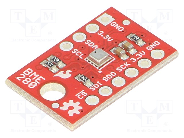 Sensor: atmospheric; I2C,SPI; 3.3VDC; IC: BME280; 0÷100%RH