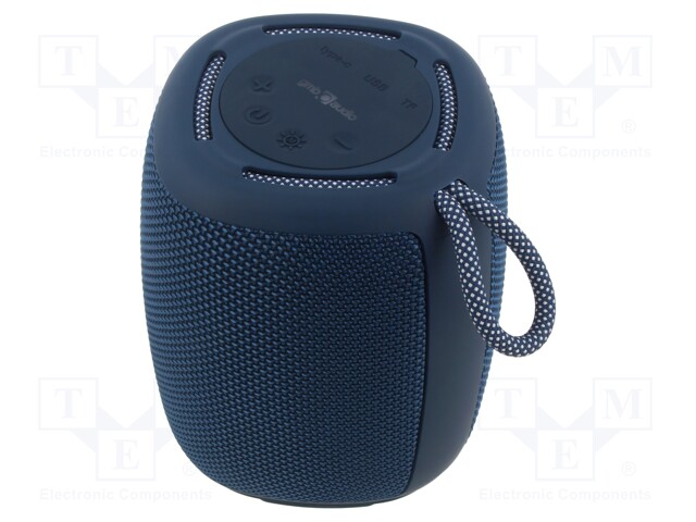 Speaker; blue; microSD,USB A; Bluetooth 5.1; 85Hz÷20kHz; 10m; 4h