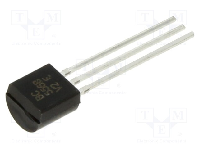 Transistor: PNP; bipolar; 65V; 0.1A; 500mW; TO92