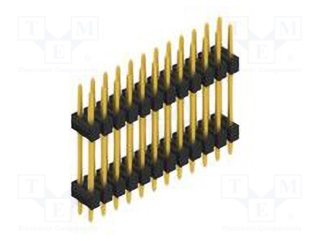 Connector: pin strips; pin header; male; PIN: 24; 2.54mm; THT; 2x12