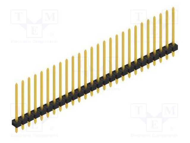 Connector: pin strips; pin header; male; PIN: 26; 2.54mm; THT; 1x26