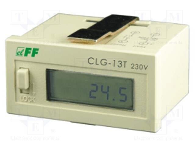 Counter: electronical; LCD; working time; Range: 0÷99999,9h; IP20