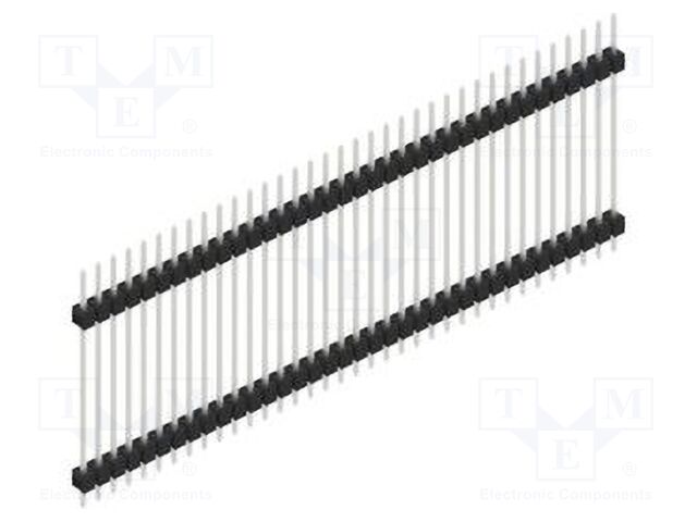 Connector: pin strips; pin header; male; PIN: 36; 2.54mm; THT; 1x36