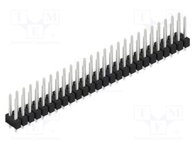Connector: pin strips; pin header; male; PIN: 52; 2.54mm; THT; 2x26
