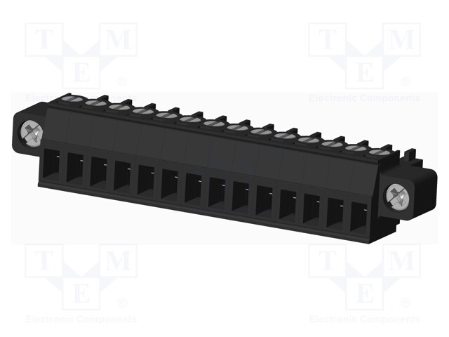 Connector: pluggable terminal block; plug; female; straight; 300V