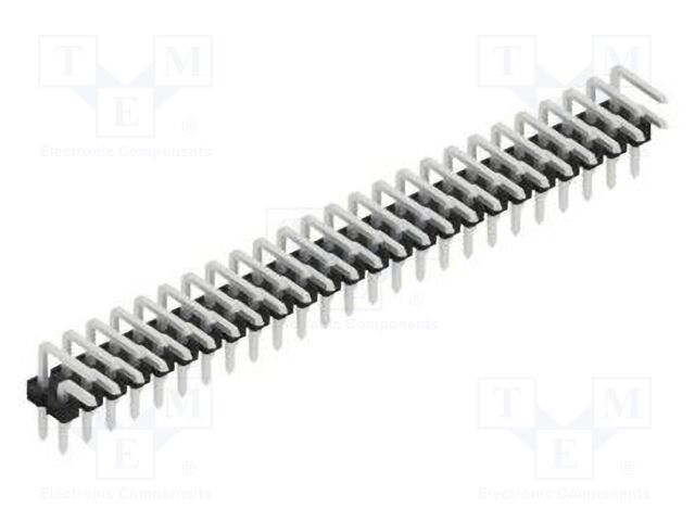 Connector: pin strips; pin header; male; PIN: 50; 2.54mm; THT; 2x25