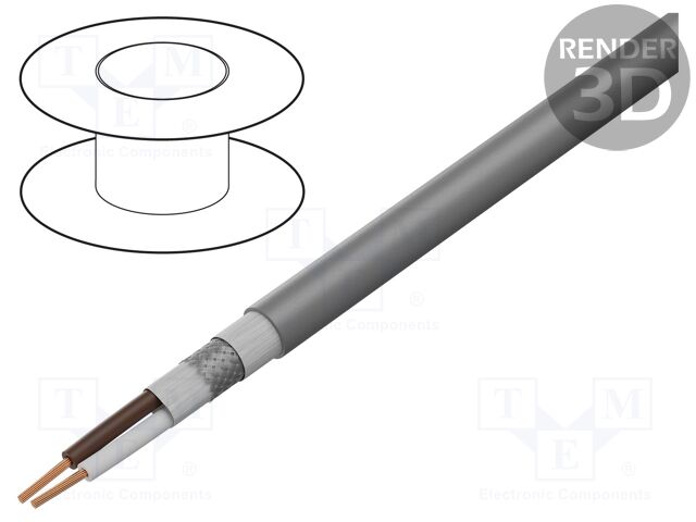Wire: control cable; SUPER-PAAR-TRONIC-340-C-PUR; 1x2x0.56mm2