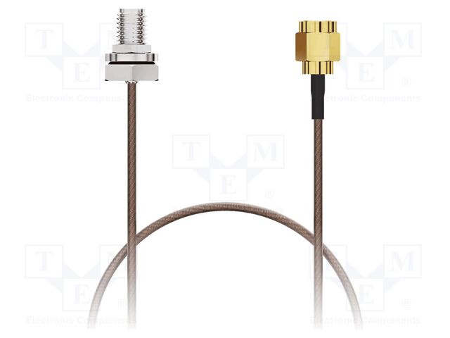 Cable; SMA male,SMA female; brown; straight,with o-ring seal