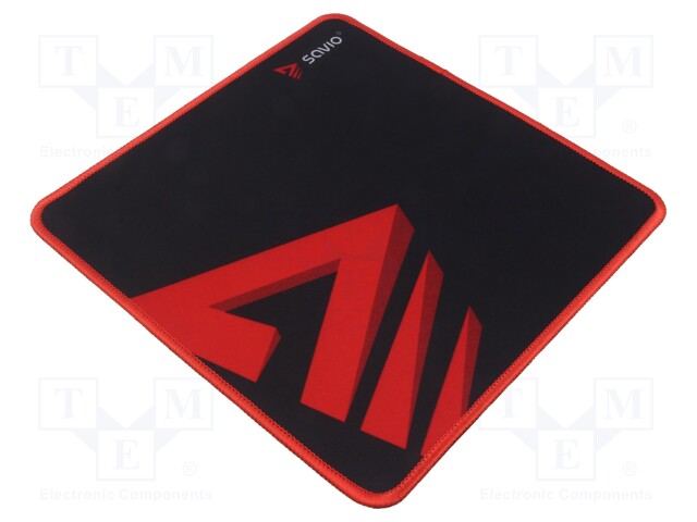 Mouse pad; black,red; 250x250x2mm