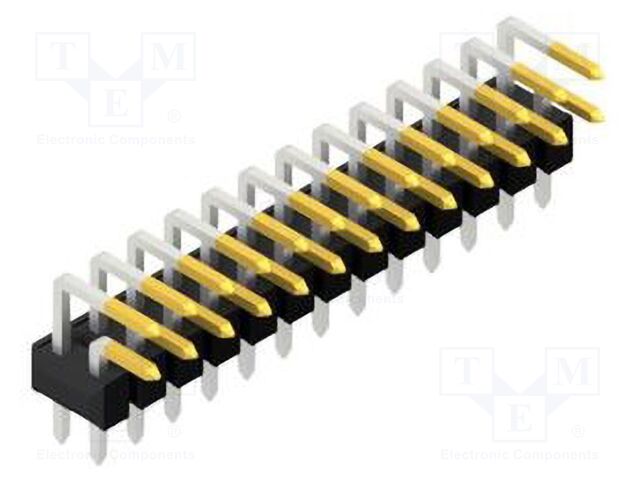 Connector: pin strips; pin header; male; PIN: 26; 2.54mm; THT; 2x13
