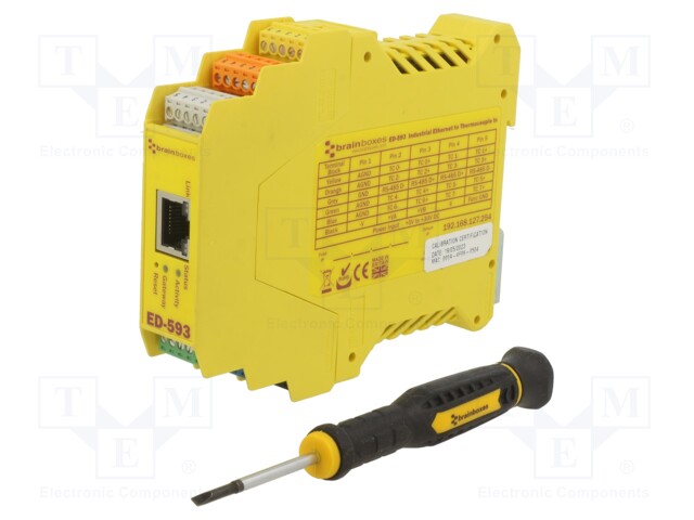 Ethernet gateway; 5÷30VDC; DIN; Enclos.mat: plastic; IP20; W: 23mm