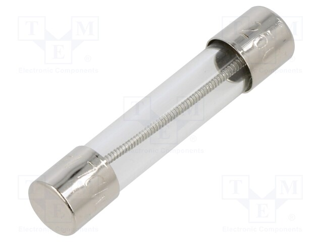 Fuse: fuse; time-lag; 1A; 250VAC; cylindrical,glass; 6.3x32mm; MDL