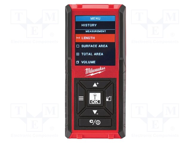 Distance meter; LCD; 0,15÷45m,±200 SCCM; IP54; 105x48x24mm