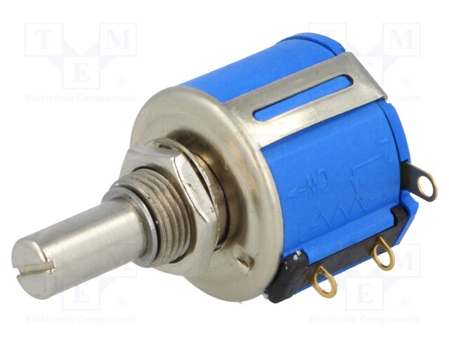 Potentiometer: shaft; multiturn; 20kΩ; 2W; ±5%; 6.35mm; linear; IP40