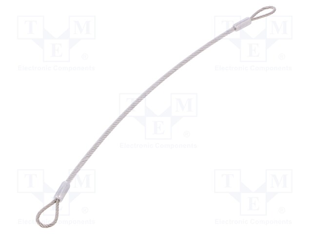 Retaining cable; Plating: PVC; Mat: stainless steel; 320mm