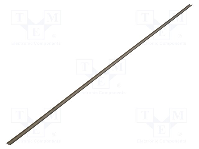 Cover for LED profiles; black; 1m