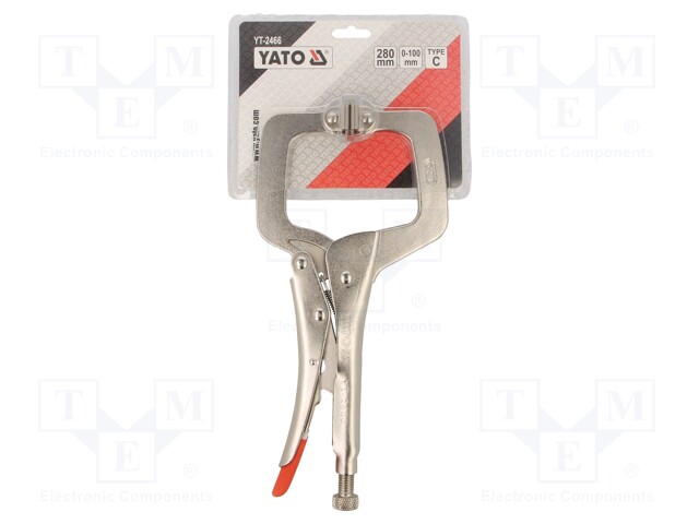 Pliers; welding grip,locking; 280mm; Mat: Chrom-vanadium steel