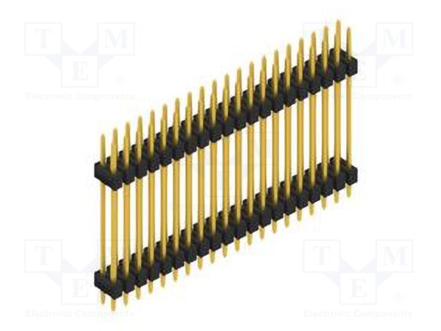 Connector: pin strips; pin header; male; PIN: 40; 2.54mm; THT; 2x20