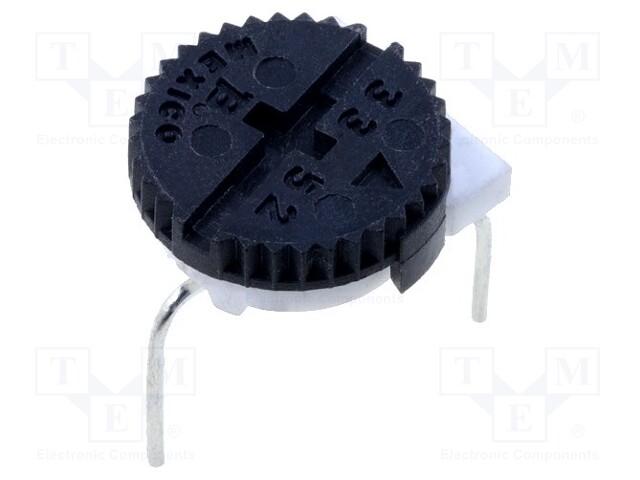 Potentiometer: mounting; single turn,horizontal; 2kΩ; 0.5W; THT