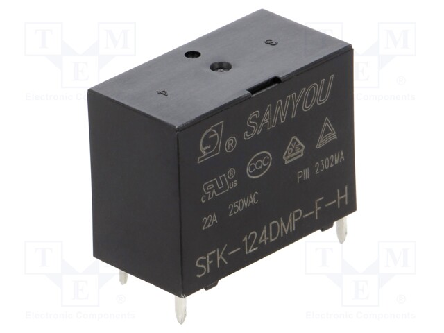 Relay: electromagnetic; SPST-NO; Series: SFK-H; THT