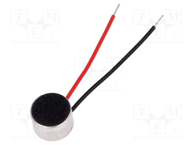 Microphone; Body dim: Ø9.7x6.5mm; 2.2kΩ; 0.5mA; 1÷10V; 50÷16000Hz