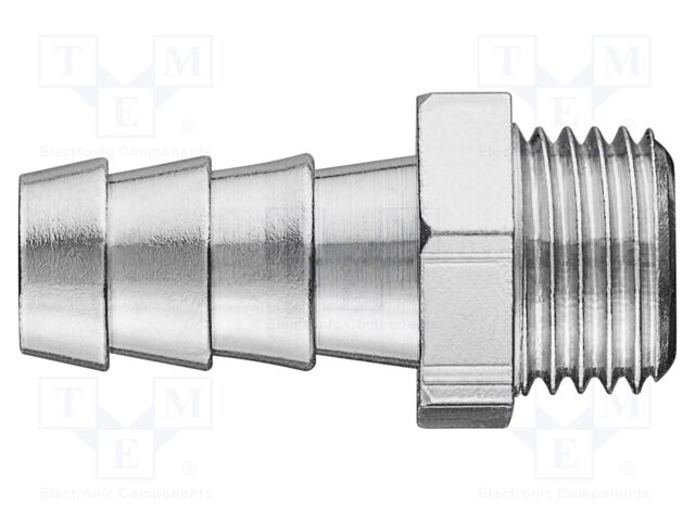 Plug-in nozzle; brass; Connection: 10mm; Thread: outside