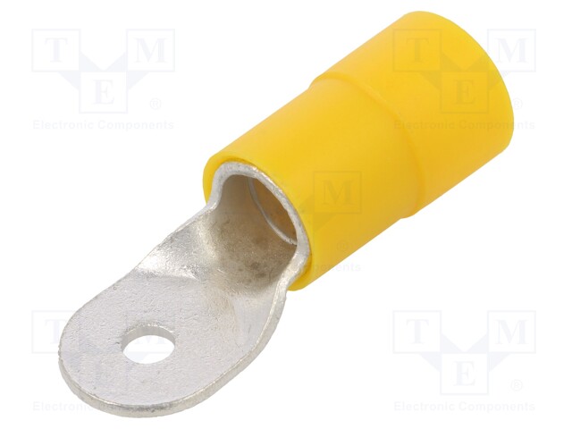 Tip: ring; M6; Ø: 6.5mm; 70mm2; crimped; for cable; insulated; tinned