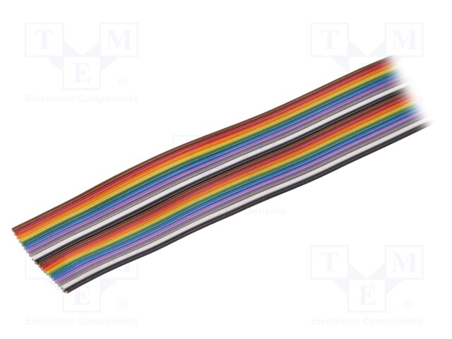 Wire: ribbon; stranded; Cu; 14x26AWG; unshielded; PVC; 150/600V