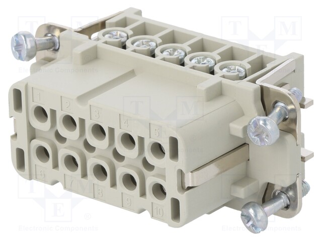 Connector: rectangular; female; EPIC H-A; PIN: 10; 10+PE; 16A; 250V