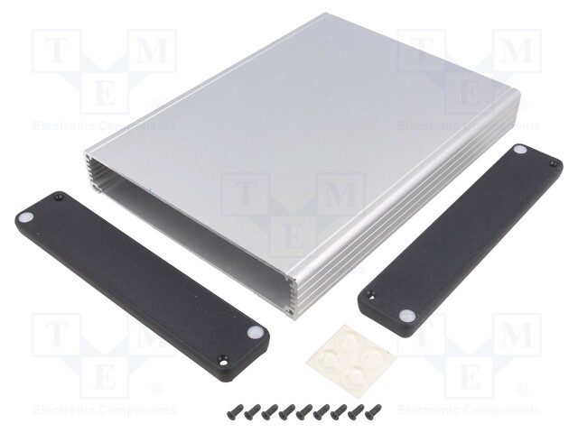Enclosure: with panel; 1455; X: 165mm; Y: 220mm; Z: 30mm; aluminium