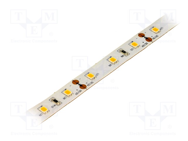 LED tape; white warm; LED/m: 60; SMD; 2835; 12V; W: 10mm; 120°; PIN: 2