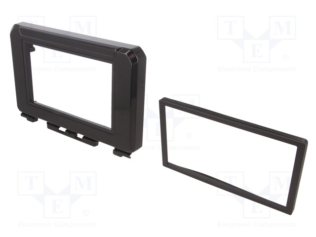 Radio mounting frame; Suzuki; 2 DIN; black gloss