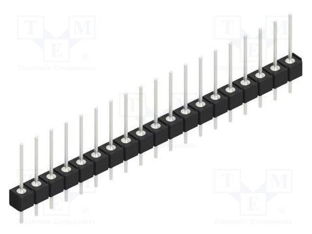 Connector: pin strips; pin header; male; PIN: 19; 2.54mm; THT; 1x19