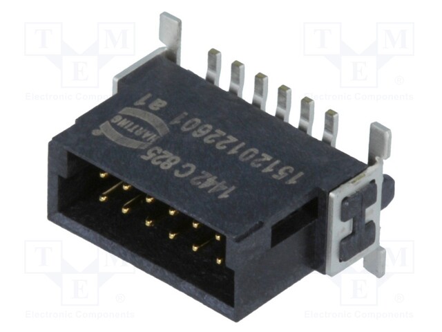 Connector: PCB to PCB; male; PIN: 12; 1.27mm; Series: har-flex; 2.3A