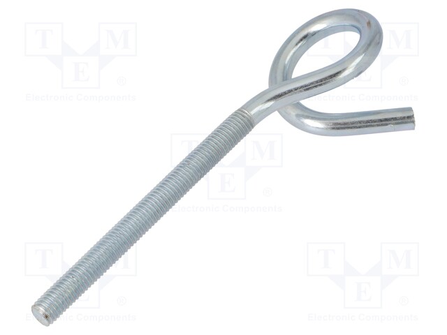 Hook; ring; steel; zinc; 140mm
