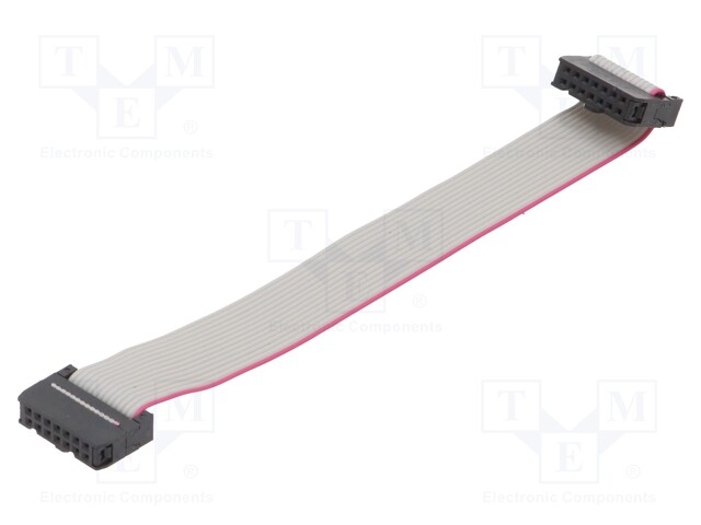 Ribbon cable with IDC connectors; 14x28AWG; Cable ph: 1.27mm