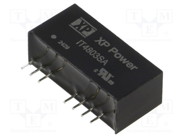 Isolated Board Mount DC/DC Converter, Regulated, ITE, 1 Output, 3 W, 3.3 V, 700 mA