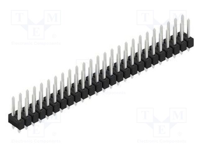 Connector: pin strips; pin header; male; PIN: 50; 2.54mm; THT; 2x25