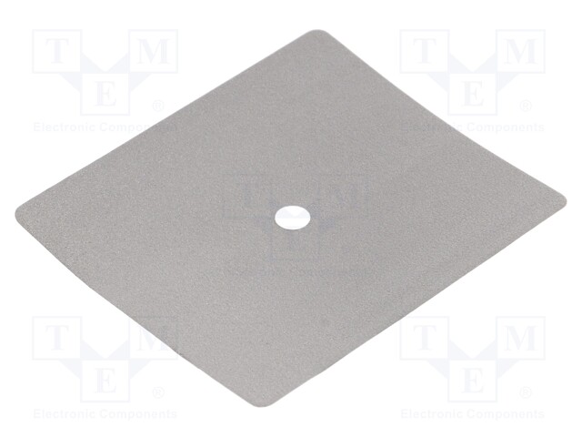 Heat transfer pad: graphite; L: 55mm; W: 48mm; Thk: 0.2mm; 20W/mK