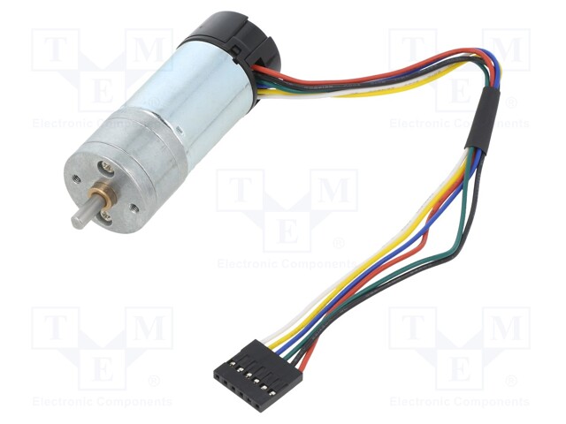 Motor: DC; with encoder,with gearbox; LP; 6VDC; 2.4A; 290rpm; 98g