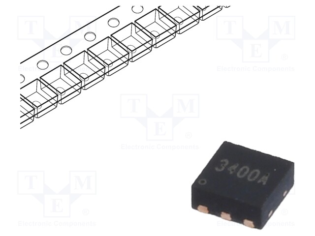 Transistor: N-MOSFET x2; TRENCH POWER LV; unipolar; 30V; 6.2A