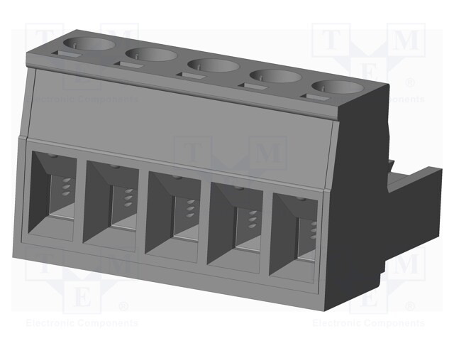 Connector: pluggable terminal block; plug; female; straight; grey