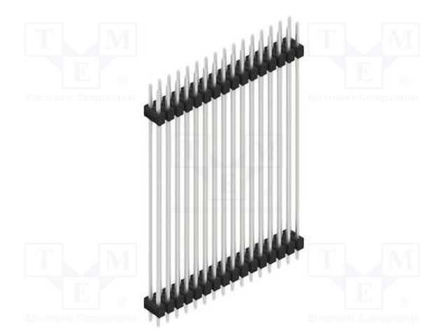 Connector: pin strips; pin header; male; PIN: 32; 2.54mm; THT; 2x16