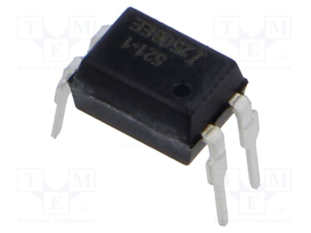 Optocoupler; THT; Ch: 1; OUT: transistor; CTR@If: 50-600%@5mA; DIP4
