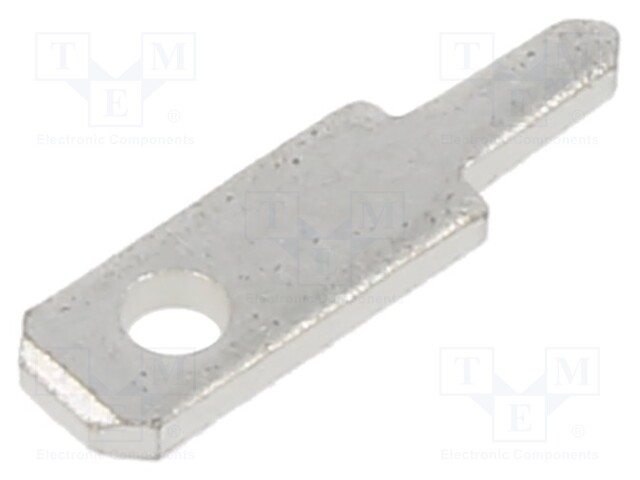 Terminal: flat; 2.8mm; 0.8mm; male; THT; Overall len: 10.5mm