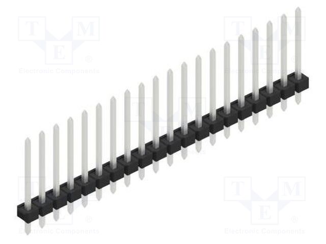 Connector: pin strips; pin header; male; PIN: 20; 2.54mm; THT; 1x20