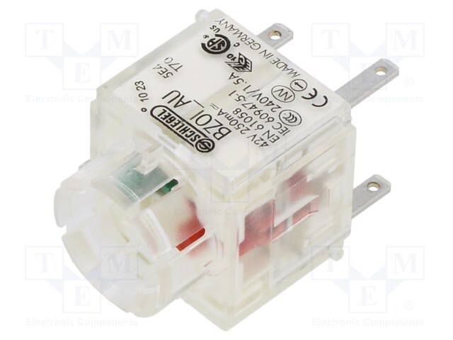 Contact block; -30÷70°C; IP00; Contacts: NC + NO; 3mm